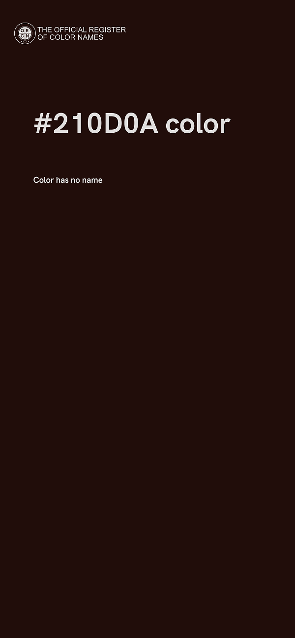 #210D0A color image