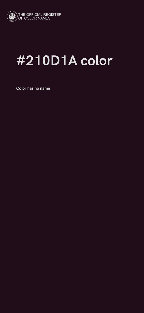 #210D1A color image