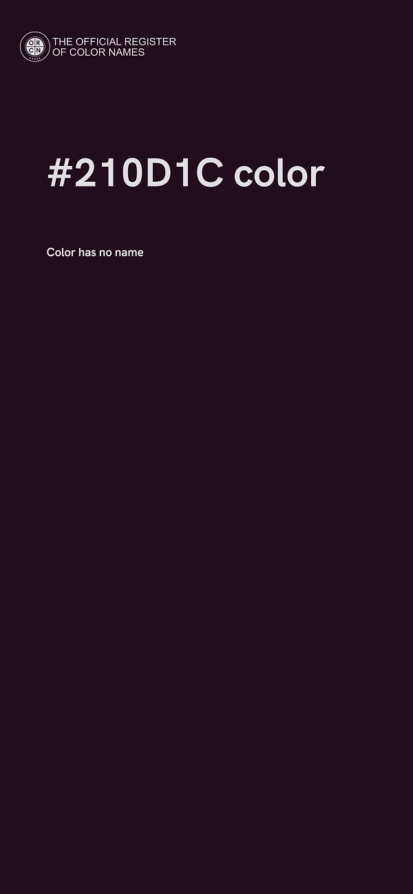 #210D1C color image