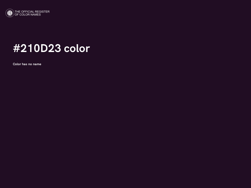 #210D23 color image