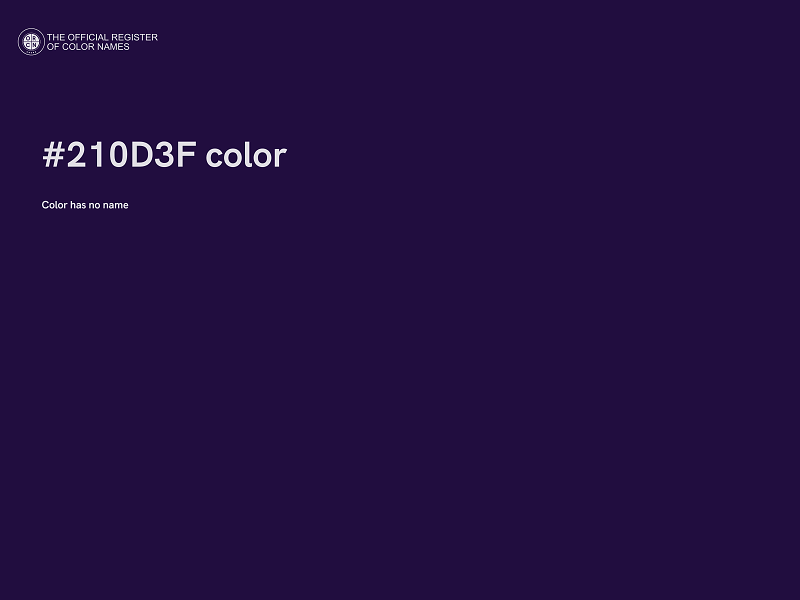 #210D3F color image