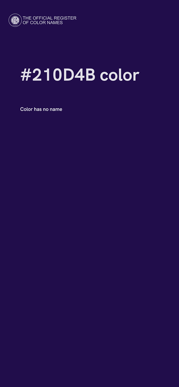 #210D4B color image