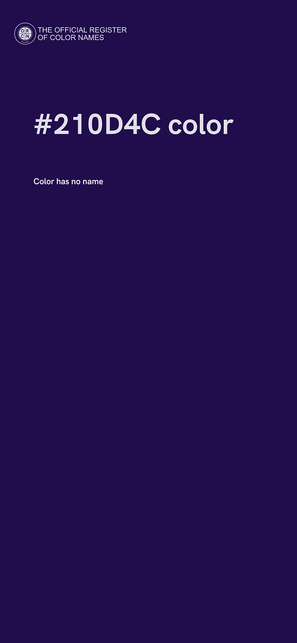 #210D4C color image