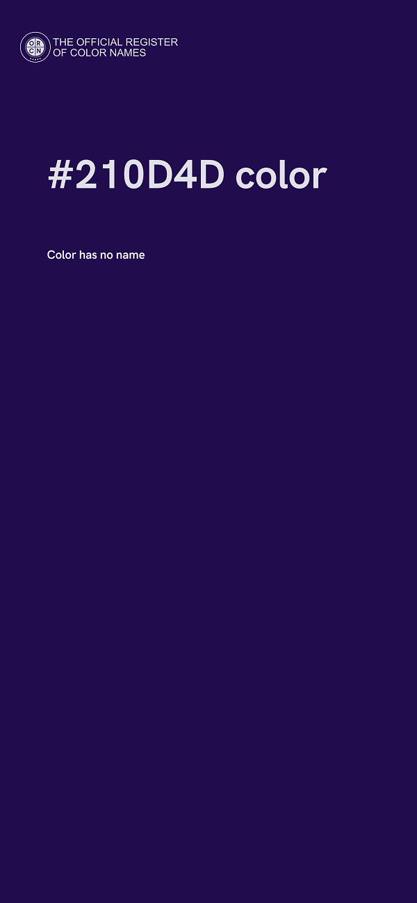 #210D4D color image