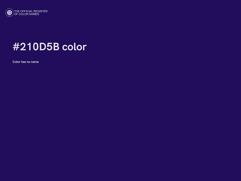 #210D5B color image