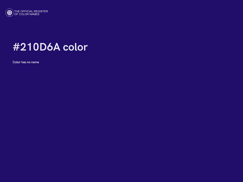 #210D6A color image