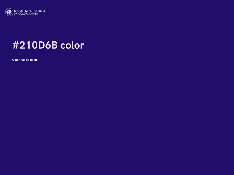 #210D6B color image