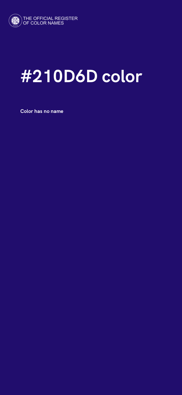 #210D6D color image