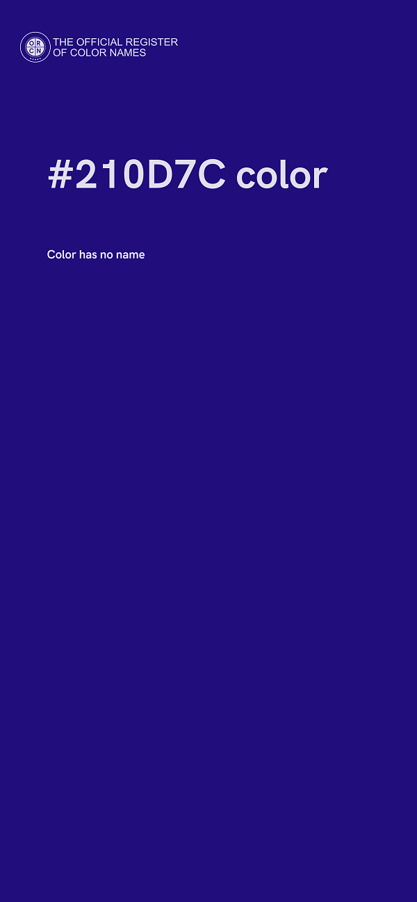 #210D7C color image