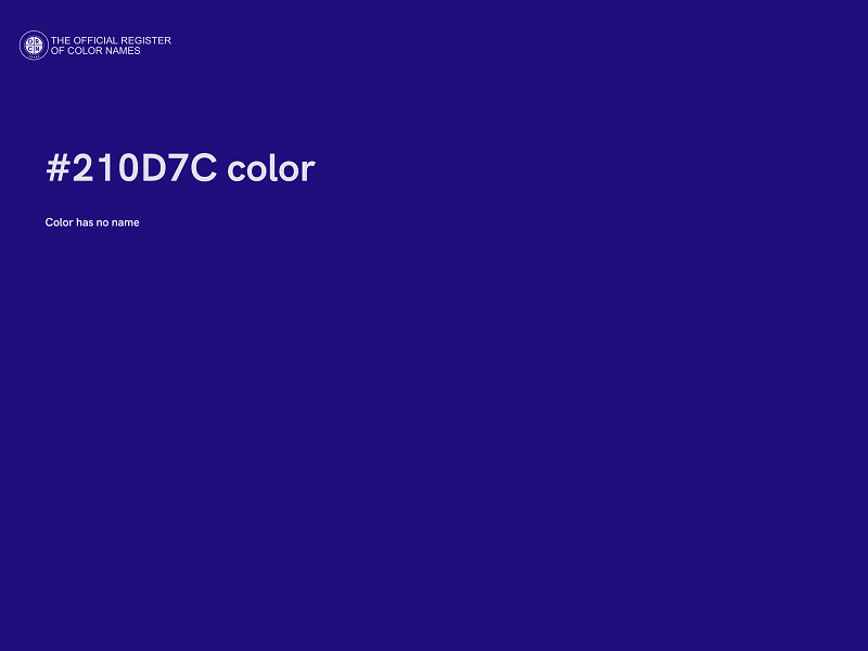 #210D7C color image