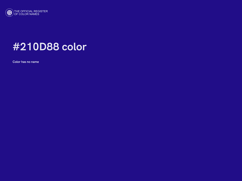 #210D88 color image