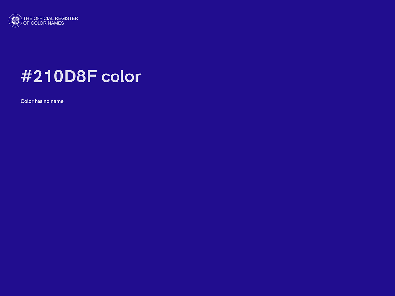 #210D8F color image