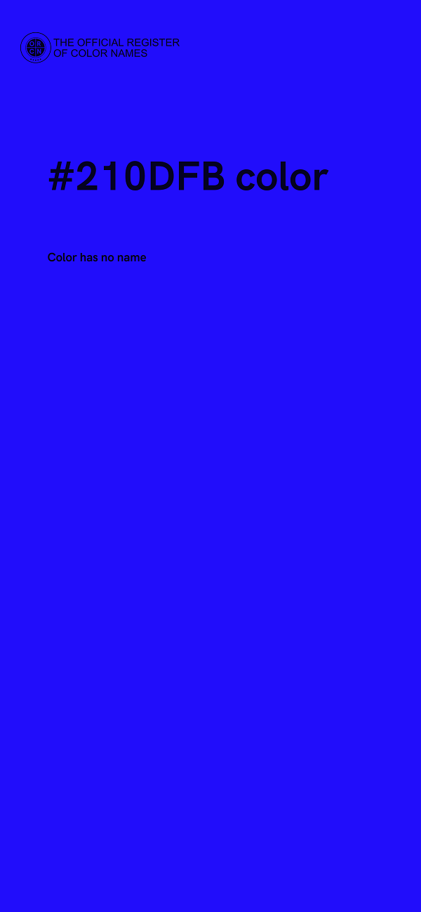 #210DFB color image
