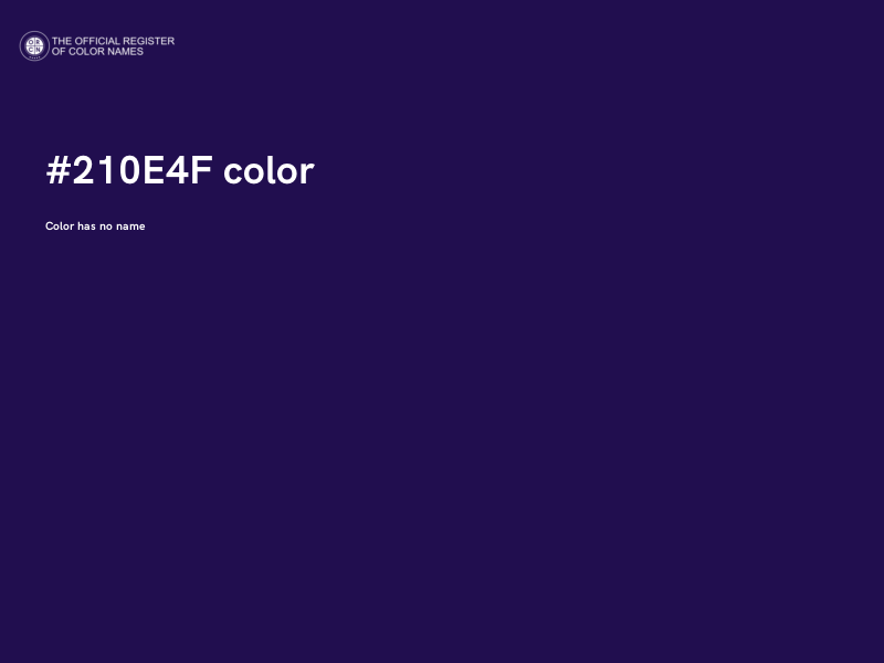 #210E4F color image