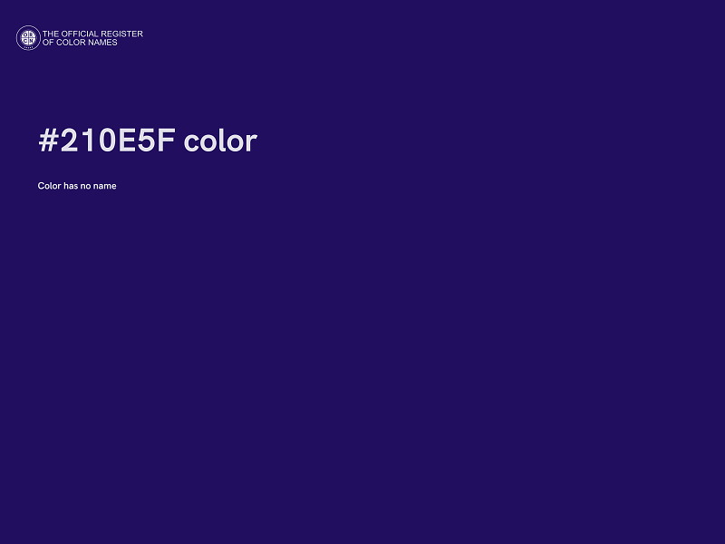 #210E5F color image