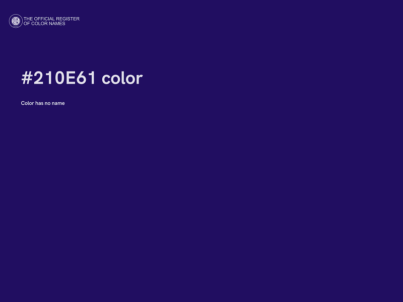 #210E61 color image