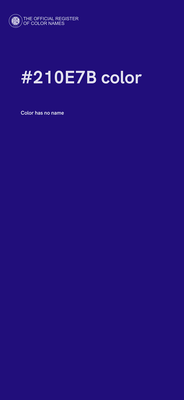 #210E7B color image