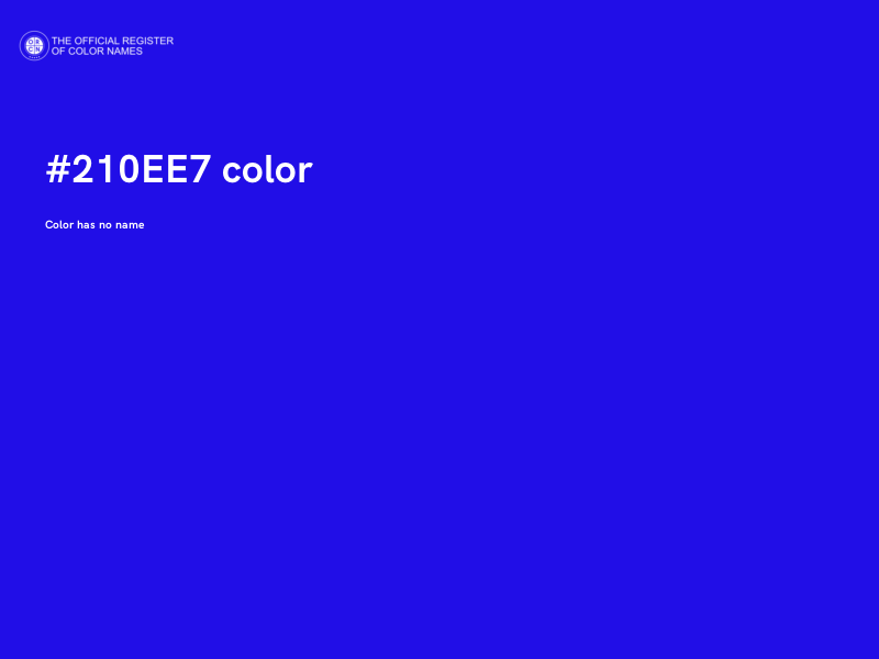 #210EE7 color image