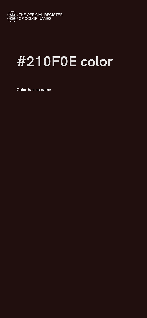 #210F0E color image