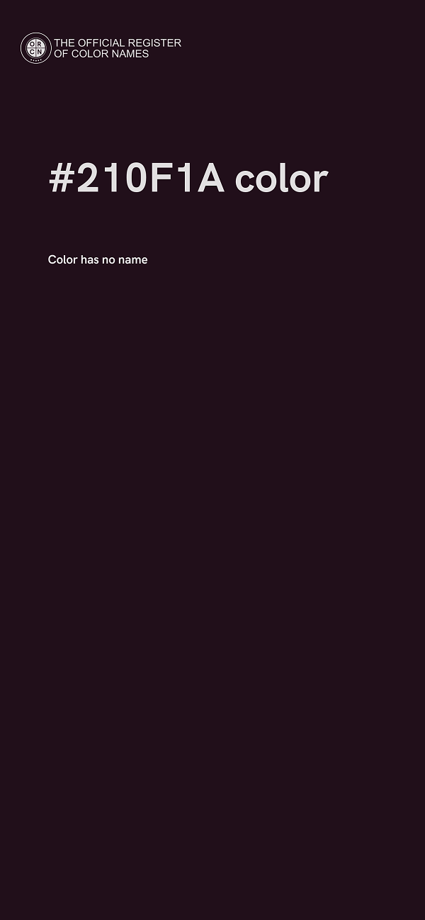 #210F1A color image