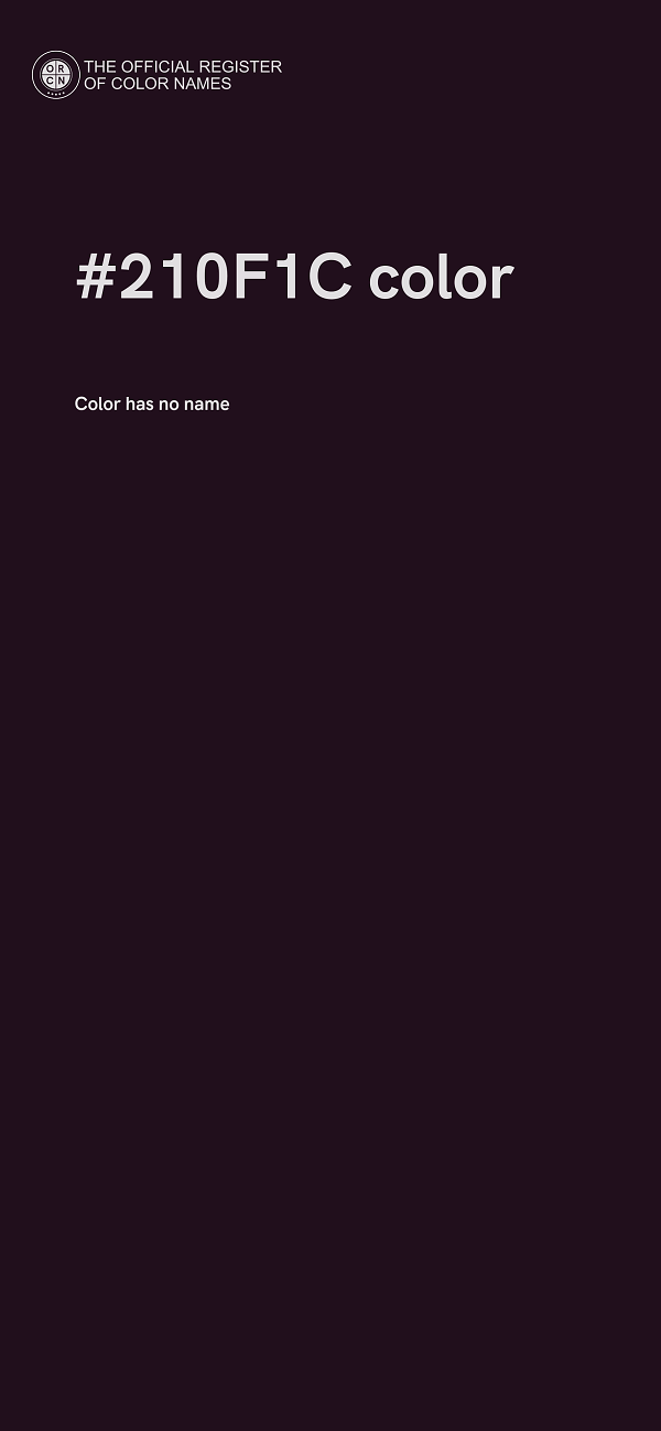 #210F1C color image
