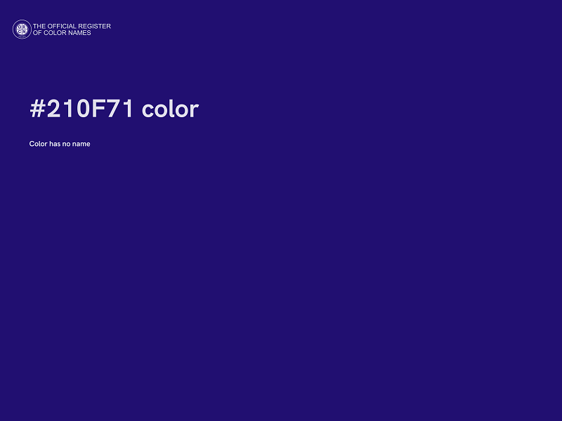 #210F71 color image