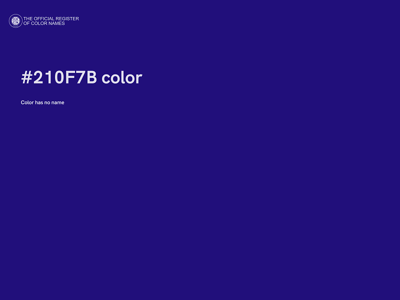 #210F7B color image