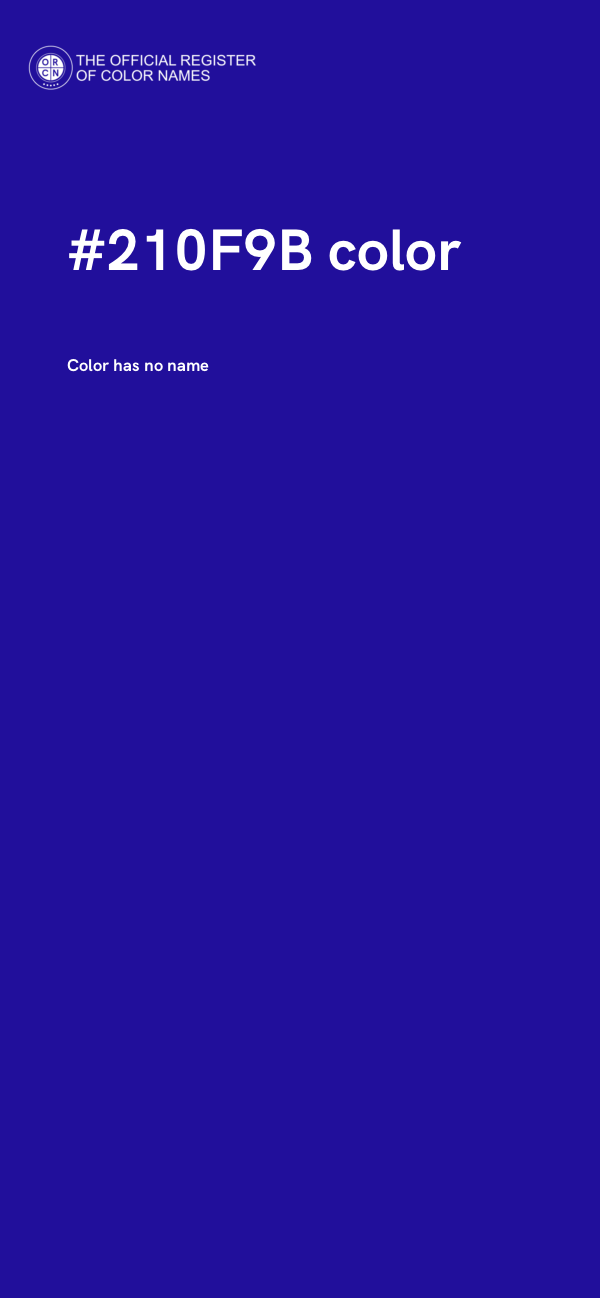 #210F9B color image