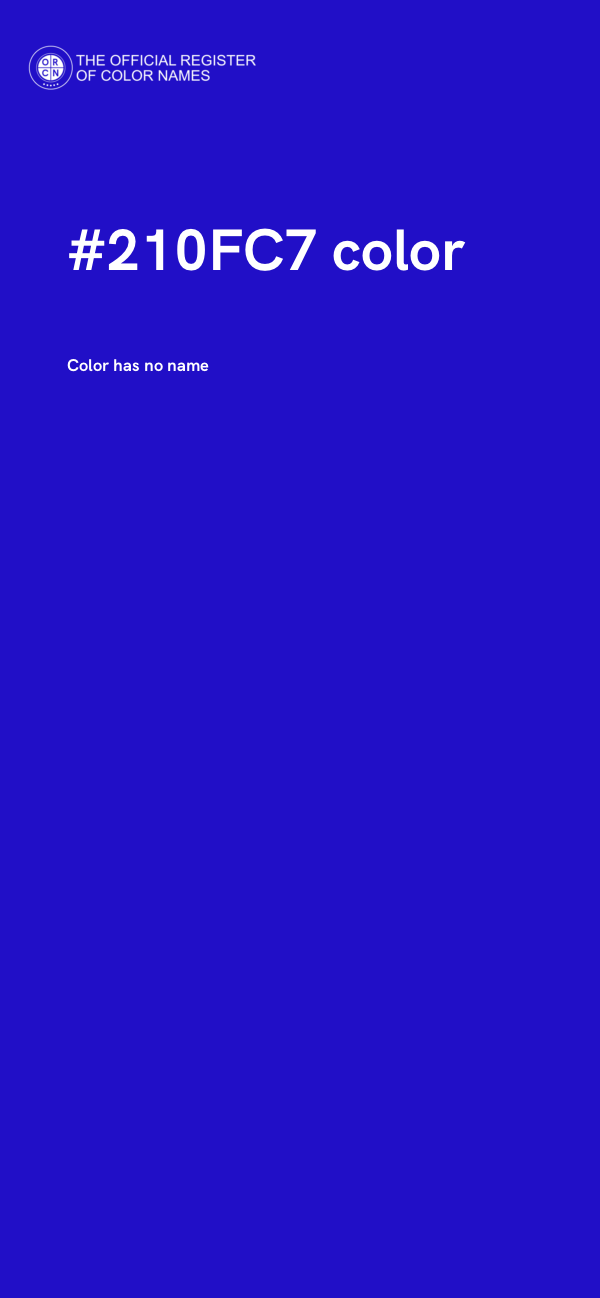 #210FC7 color image