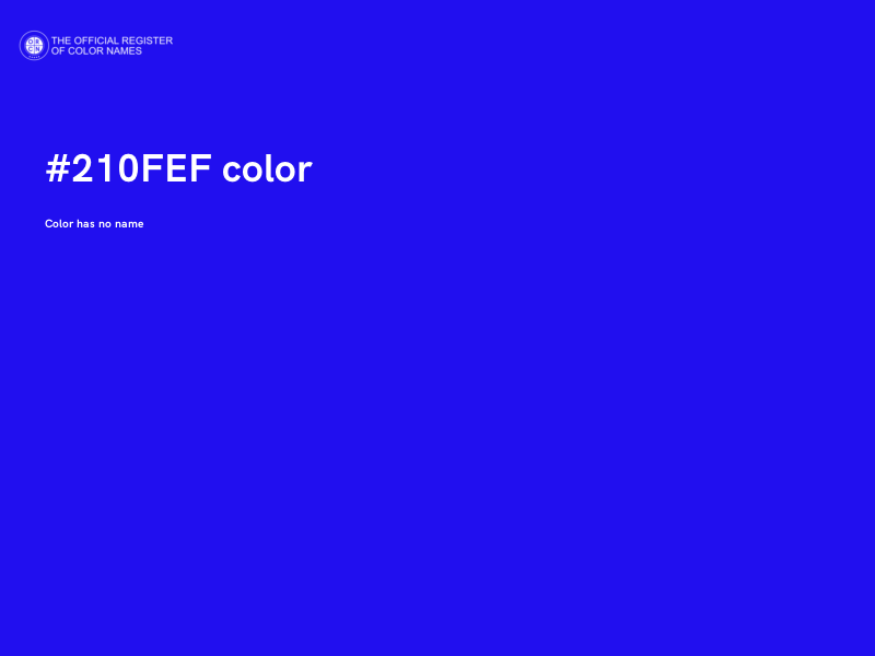 #210FEF color image