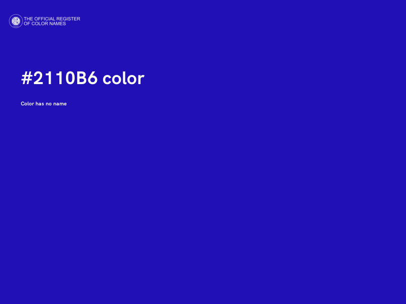 #2110B6 color image