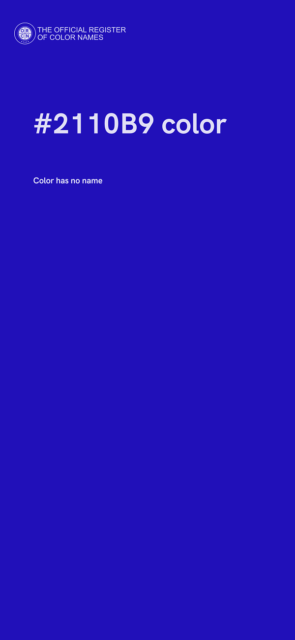 #2110B9 color image