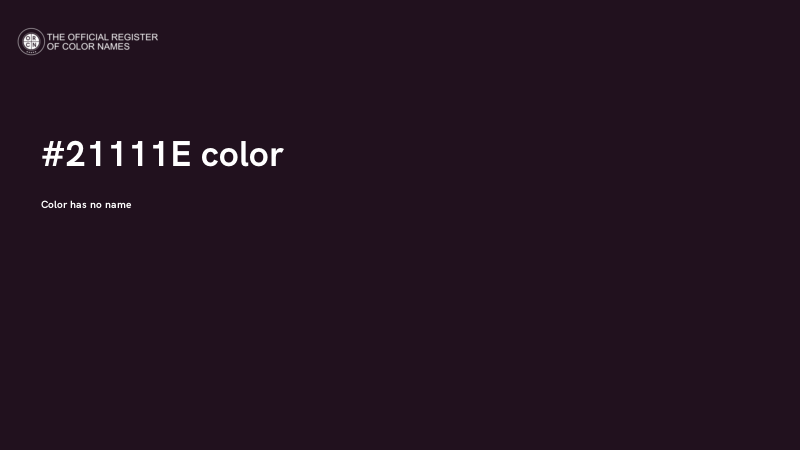 #21111E color image