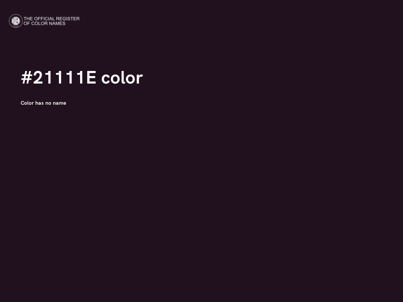 #21111E color image