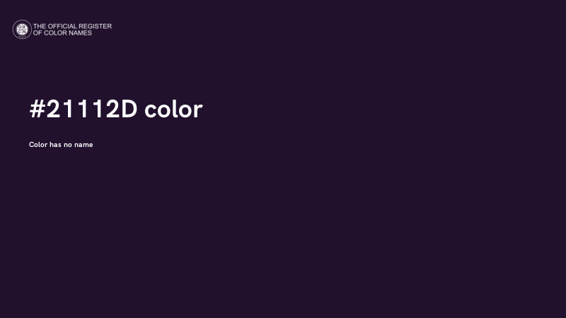 #21112D color image