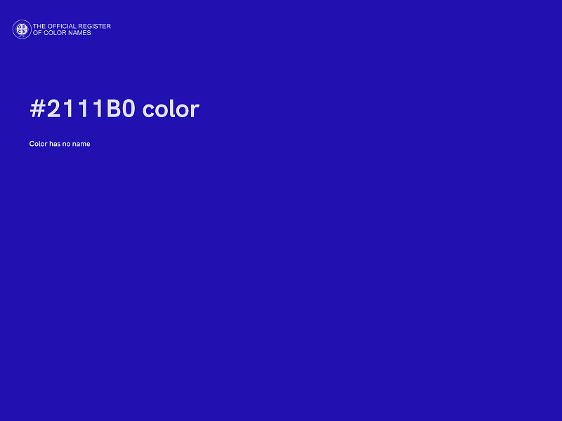 #2111B0 color image