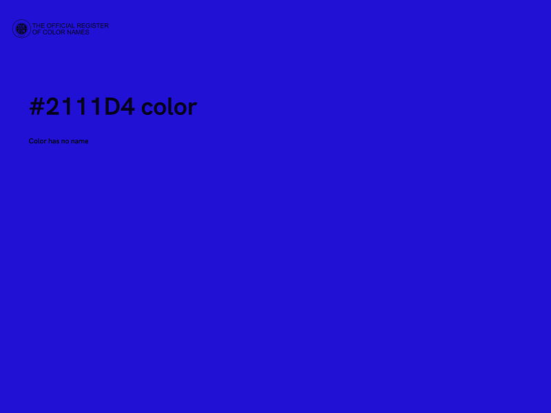 #2111D4 color image