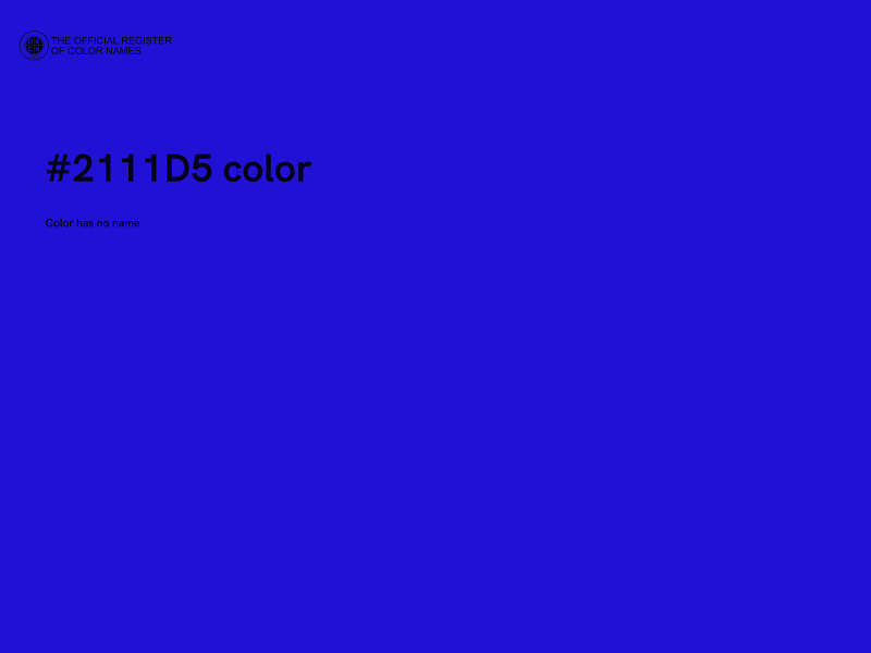 #2111D5 color image