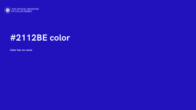 #2112BE color image