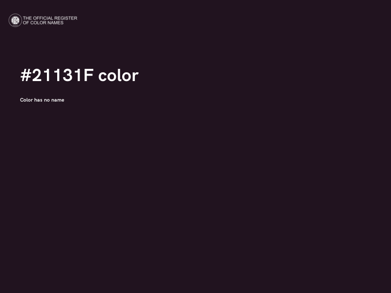 #21131F color image