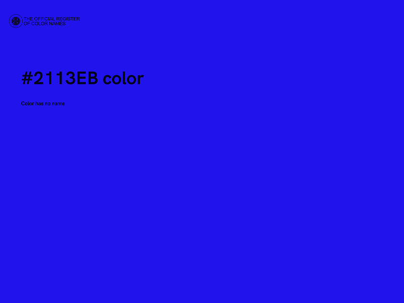 #2113EB color image