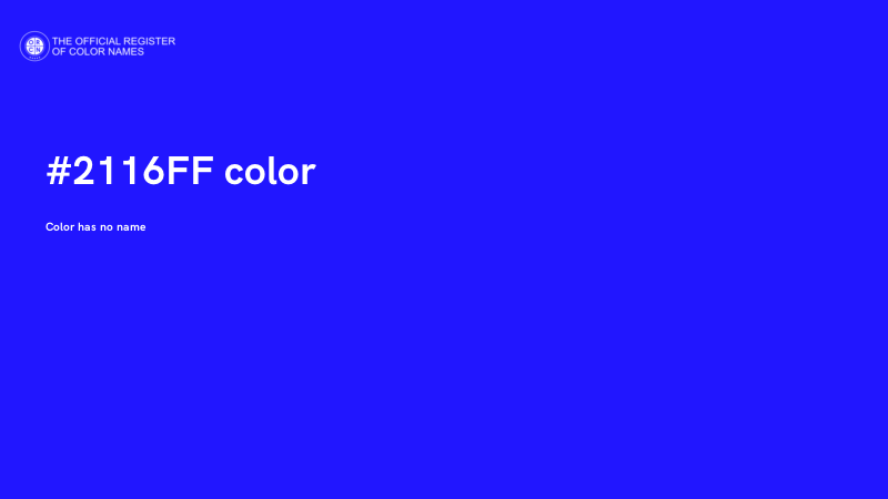 #2116FF color image