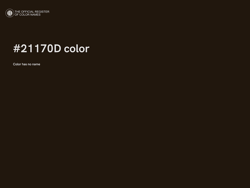 #21170D color image