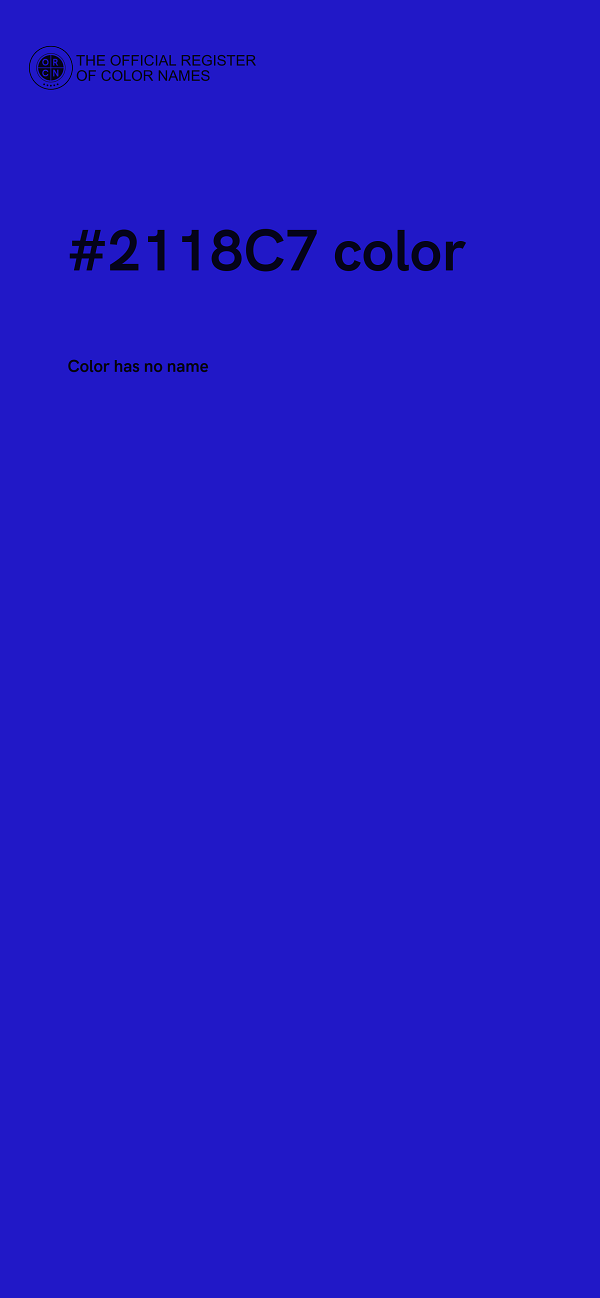 #2118C7 color image