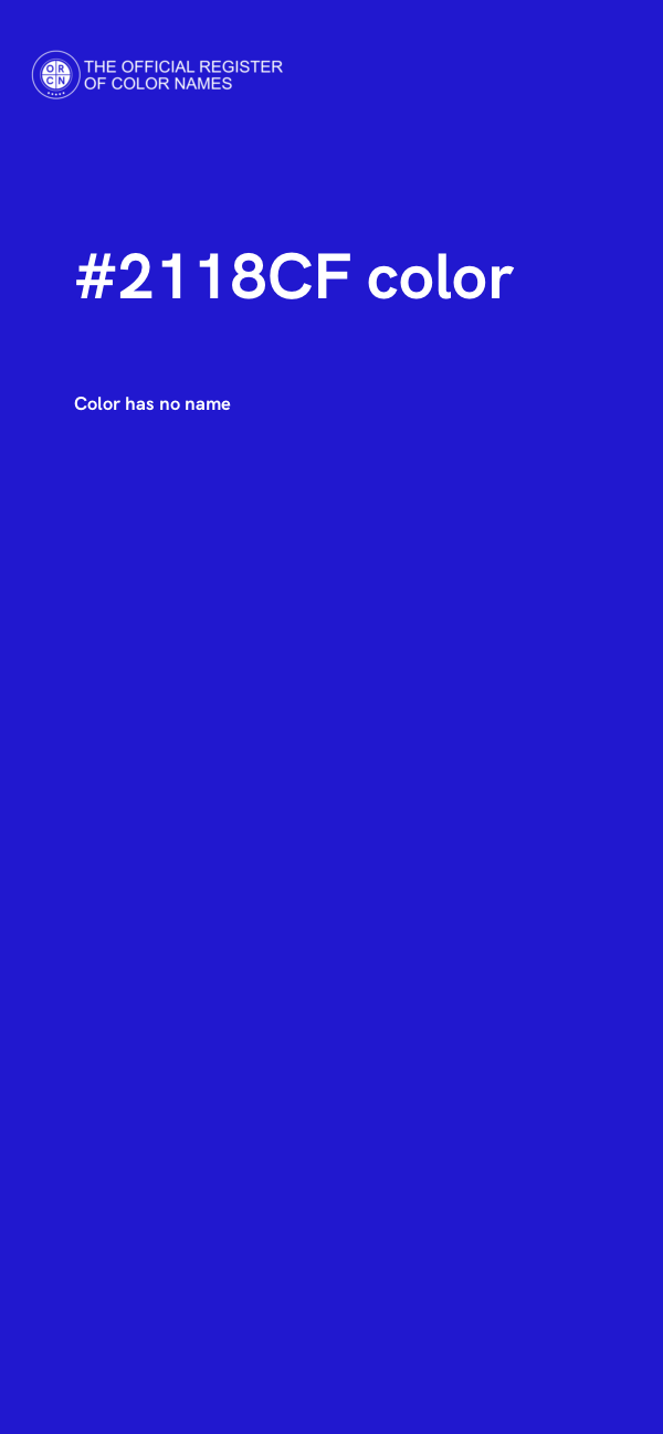 #2118CF color image