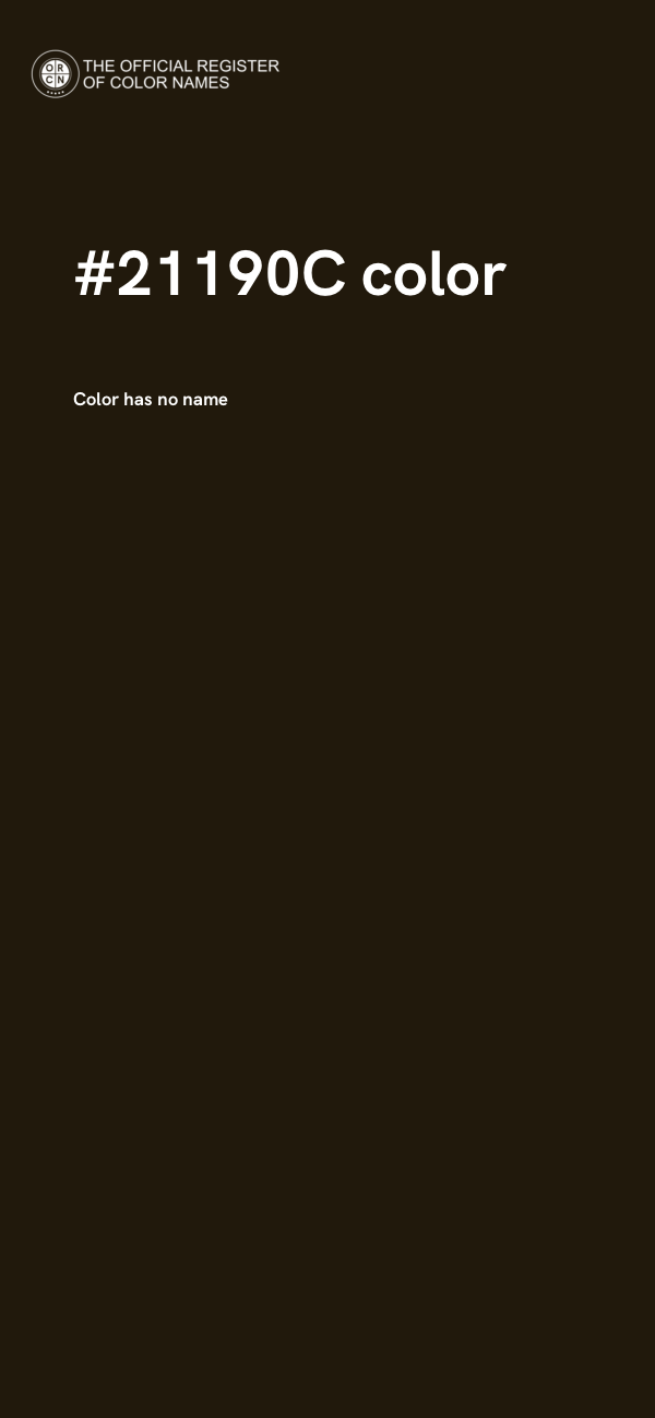 #21190C color image