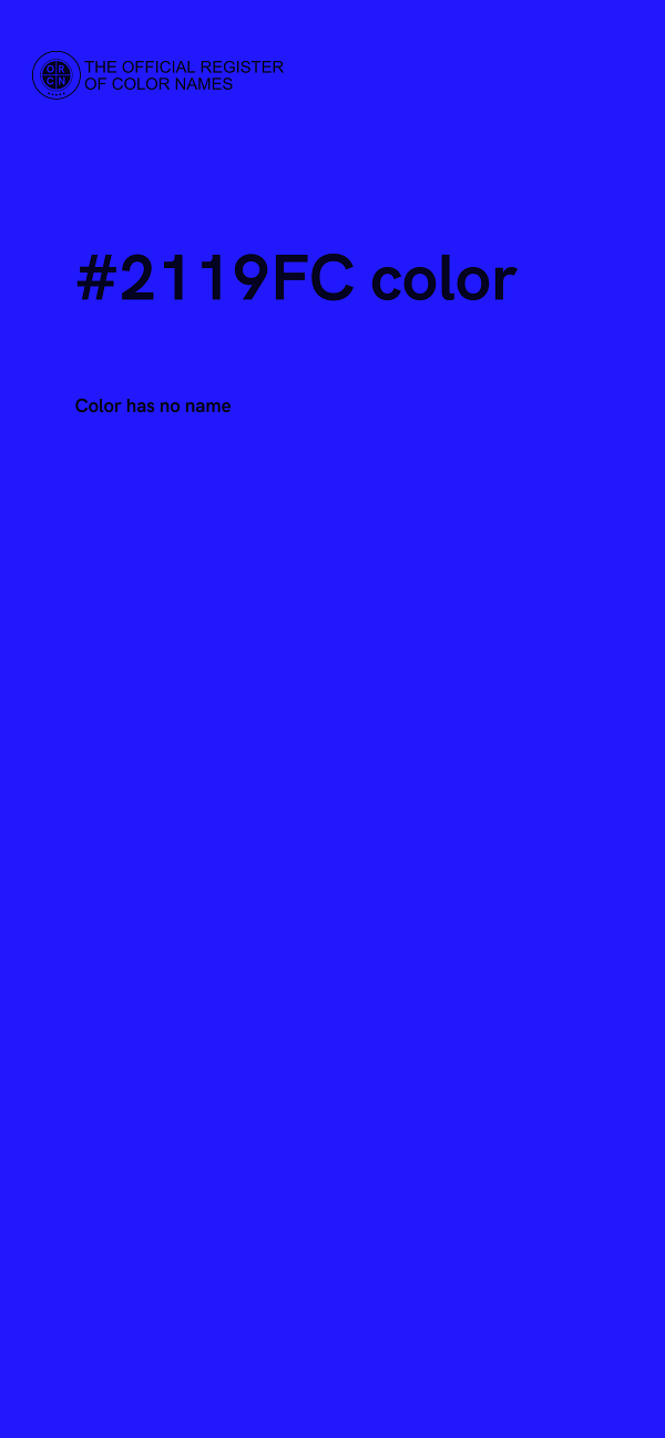 #2119FC color image