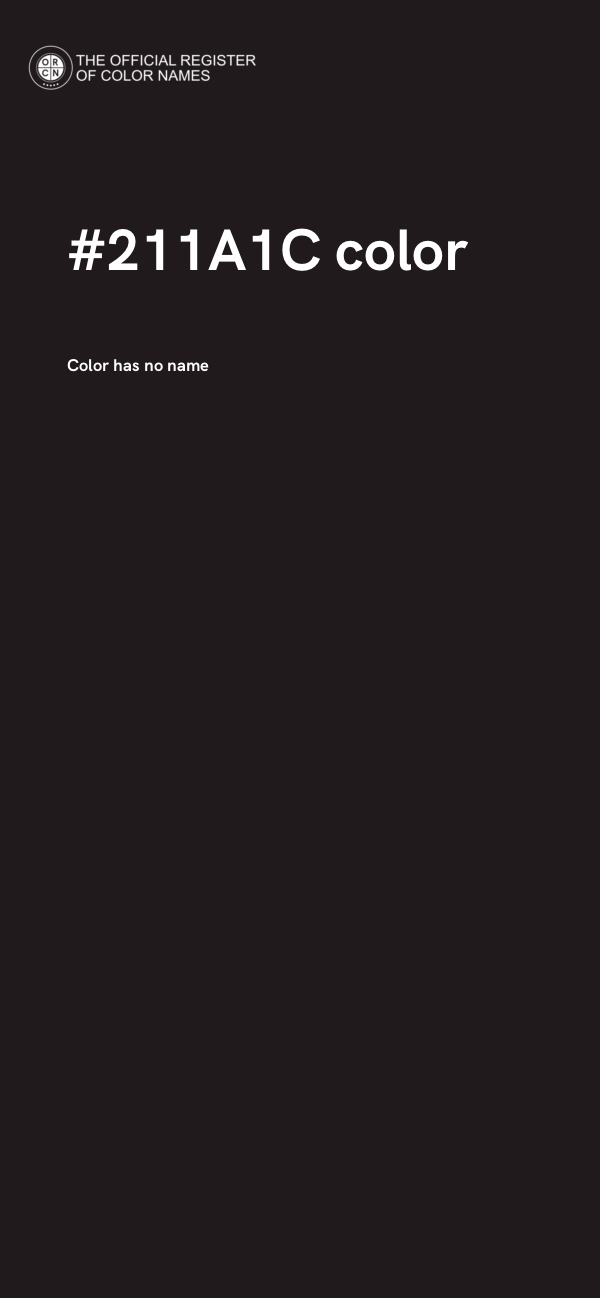 #211A1C color image