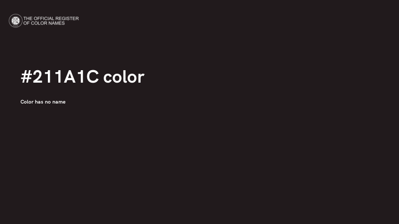 #211A1C color image