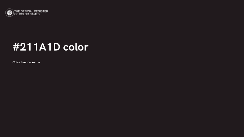 #211A1D color image
